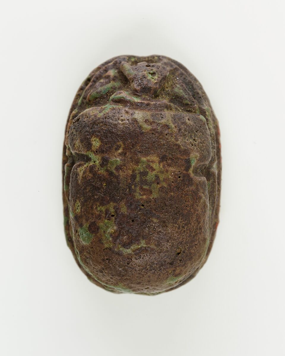 Scarab of an Official, Green faience