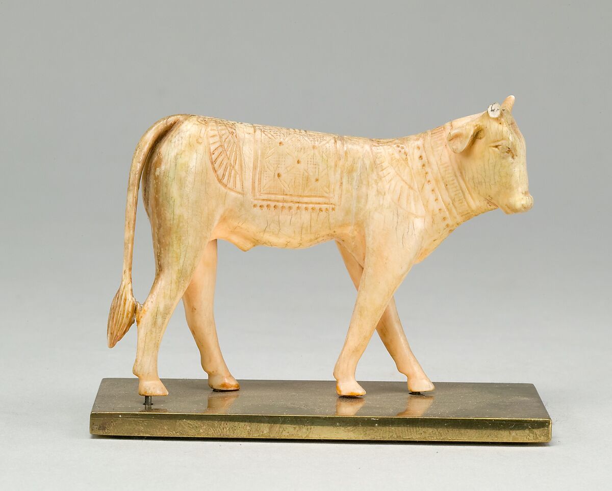 Apis Bull Statuette, Elephant ivory 