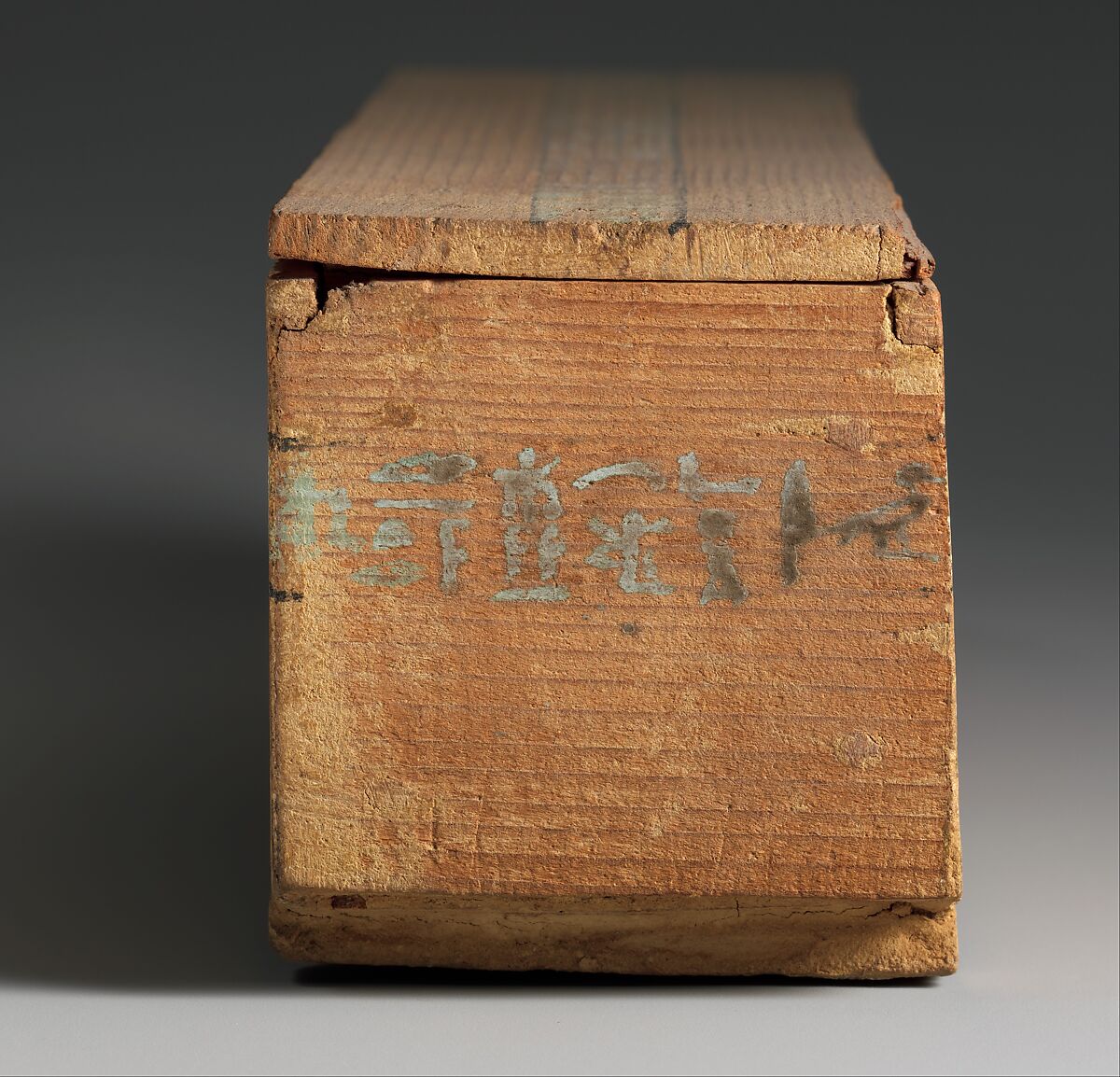 Miniature coffin of Saiah, Wood