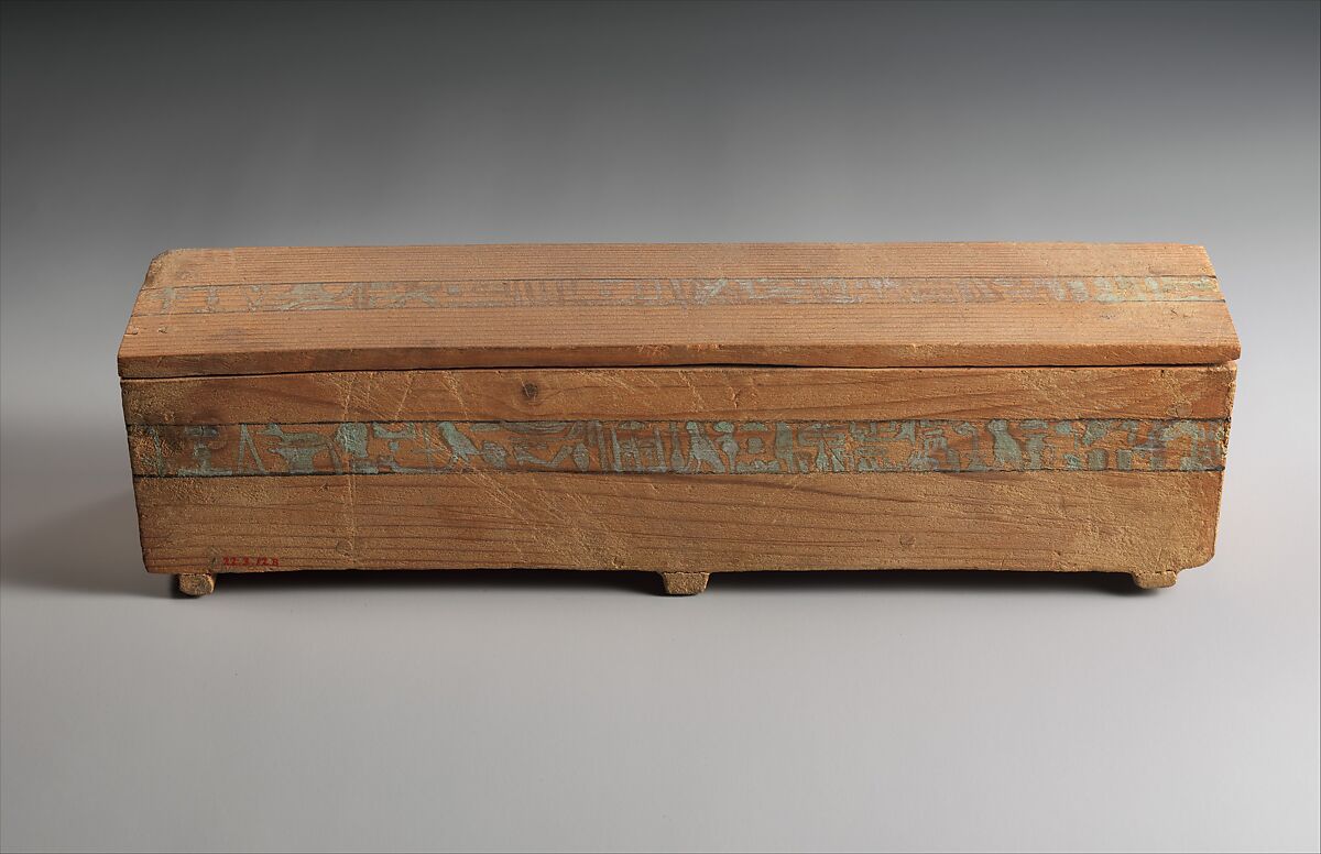 Miniature coffin of Saiah, Wood