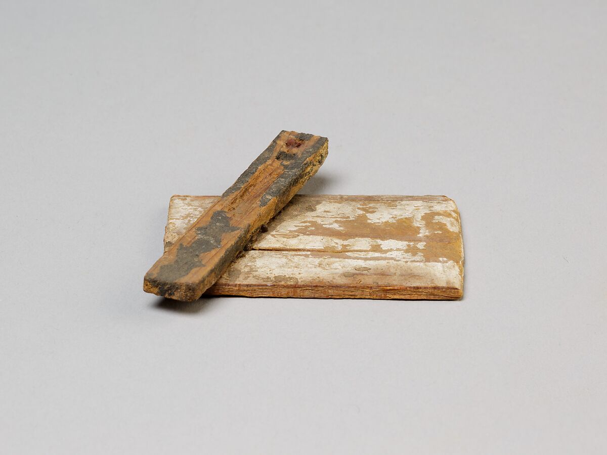 Model of a Scribe’s Palette and Tablet, Wood, paint 