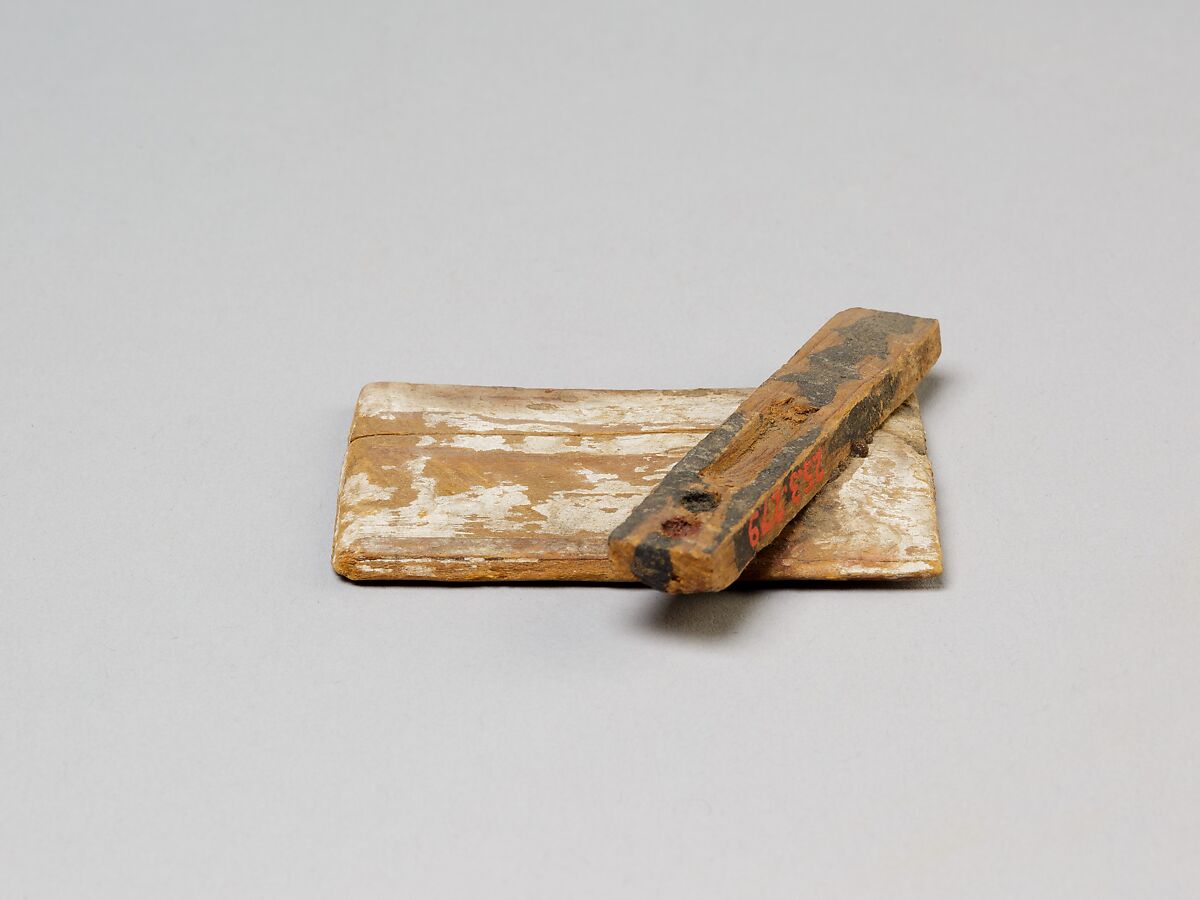 Model of a Scribe’s Palette and Tablet, Wood, paint