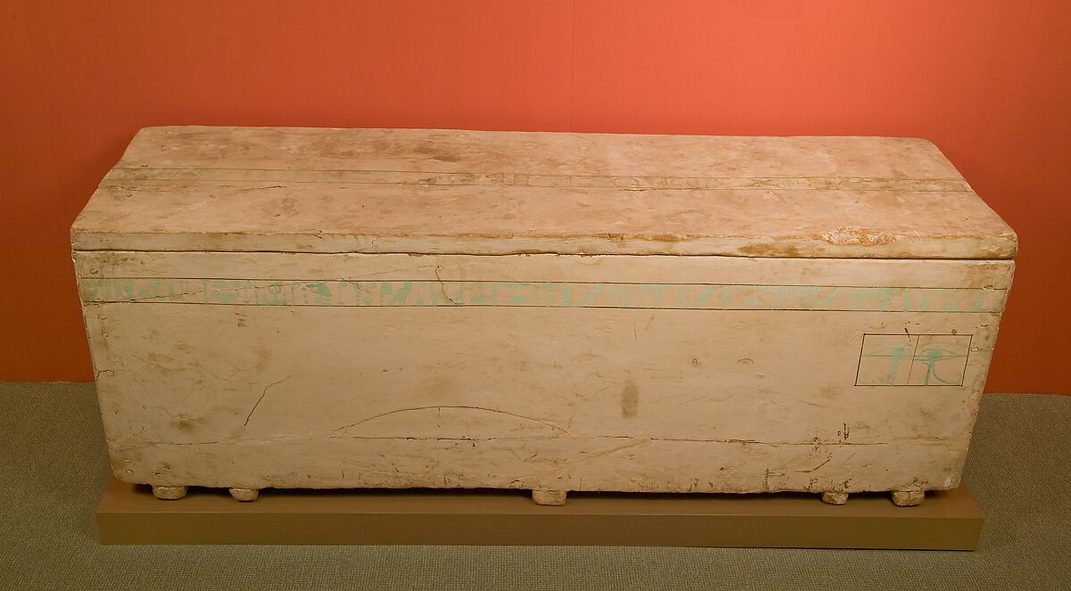 Outer coffin of the Child Myt, Wood (ficus sycomorus), paint