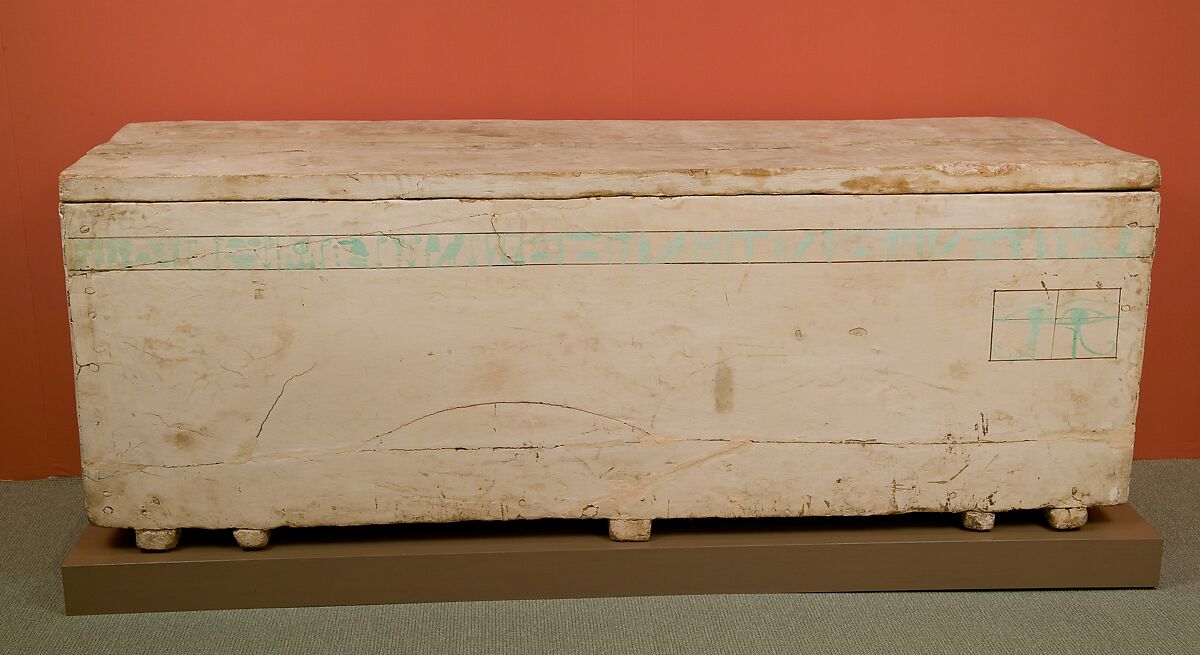 Outer coffin of the Child Myt, Wood (ficus sycomorus), paint 