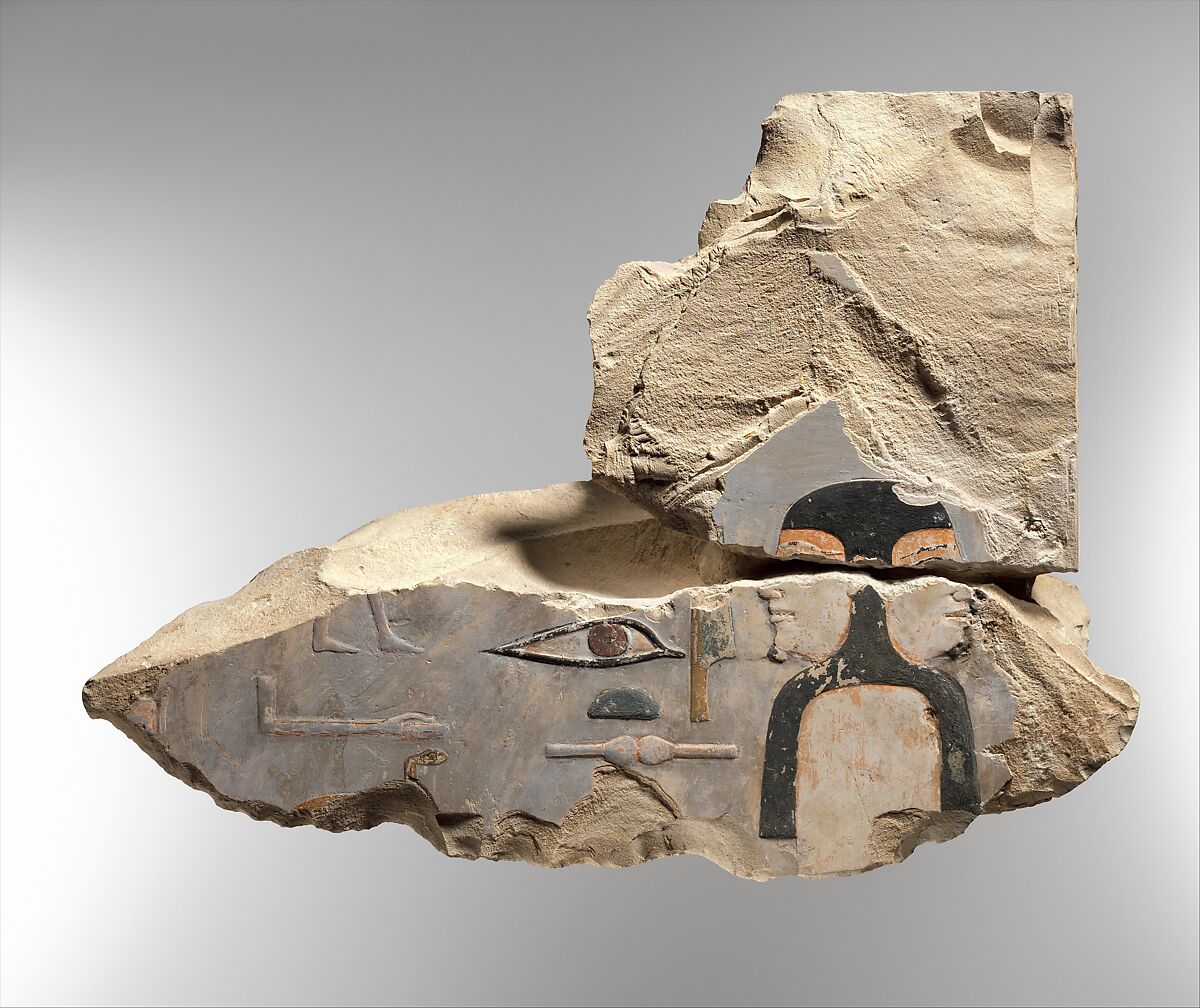 Relief fragments from tomb of Meketre, Limestone, paint