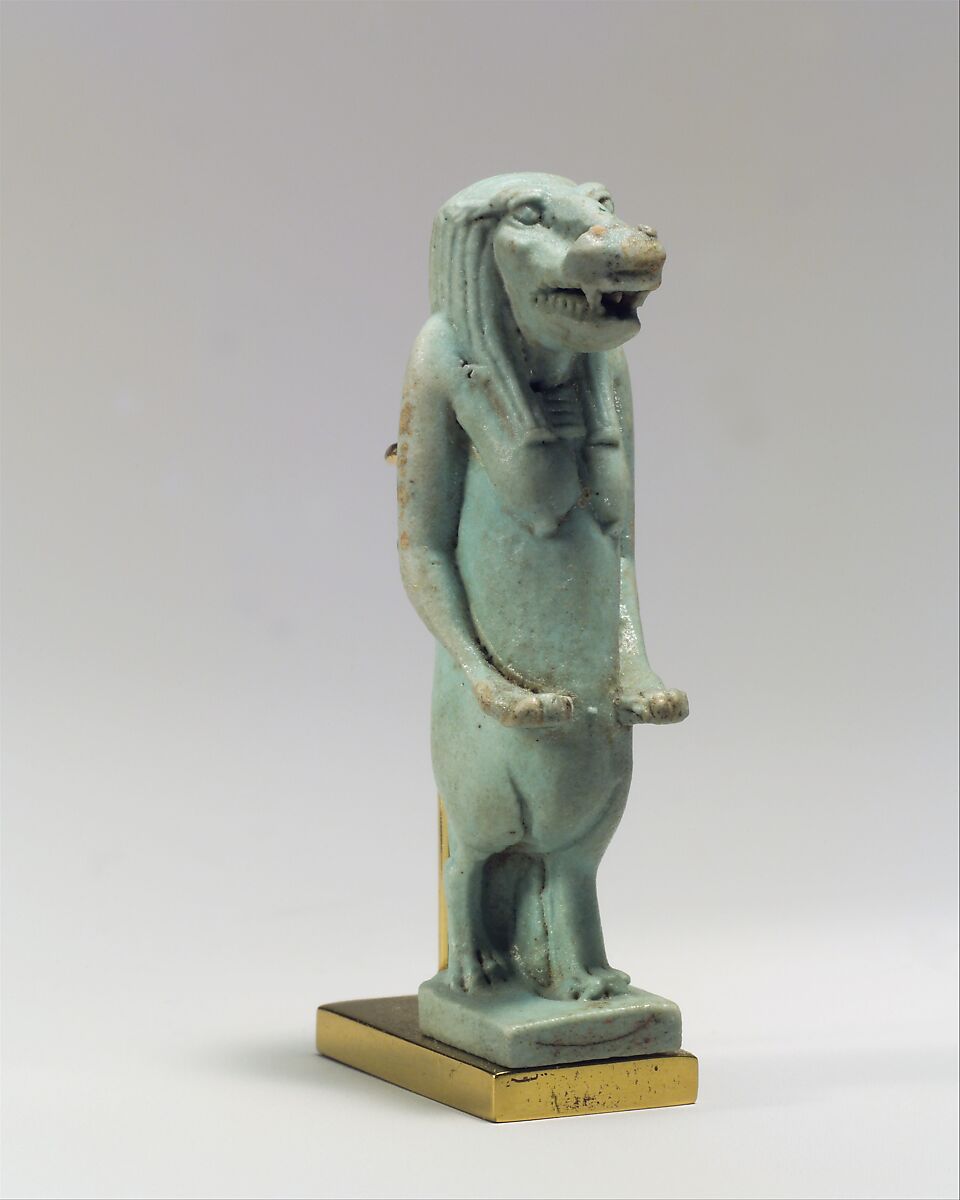 Taweret Amulet, Faience 