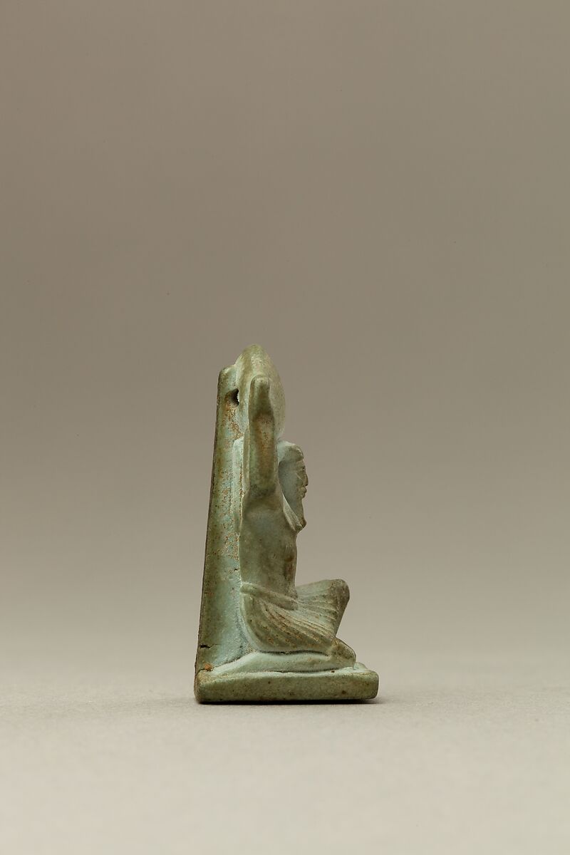 Shu Amulet, Faience