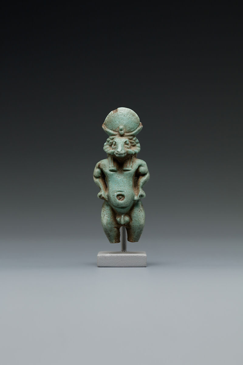 Hybrid god, Faience 