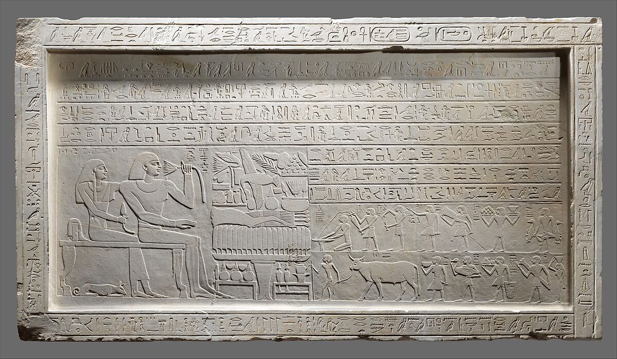 Stela of the Overseer of the Fortress Intef, Limestone