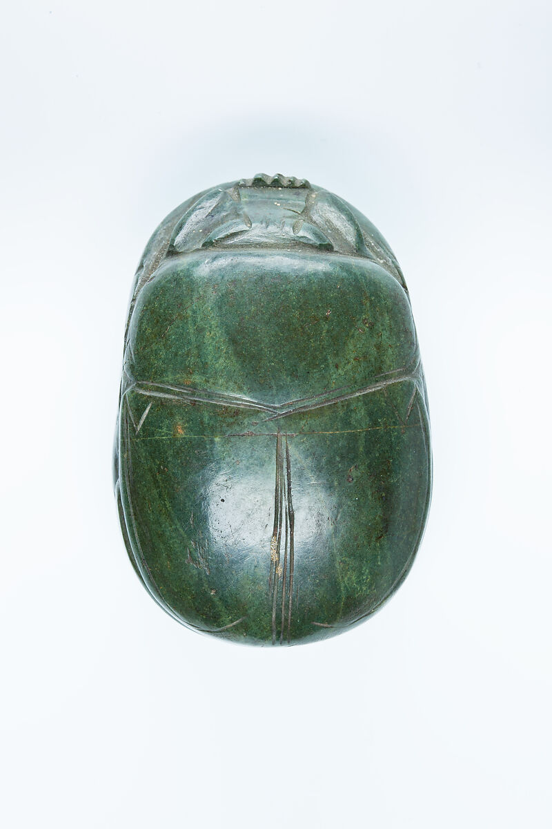 Heart scarab, Green stone