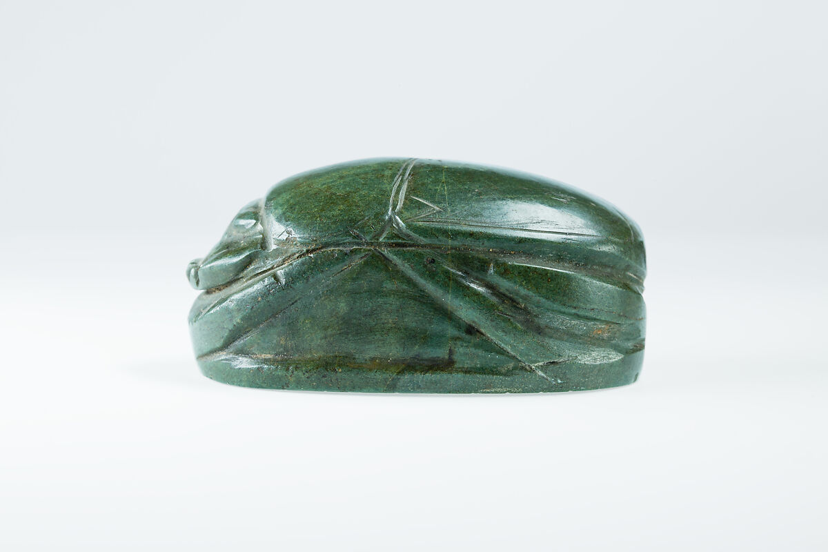 Heart scarab, Green stone