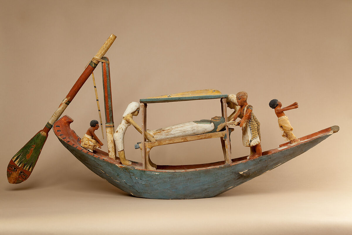 Model boat, Wood, paint 