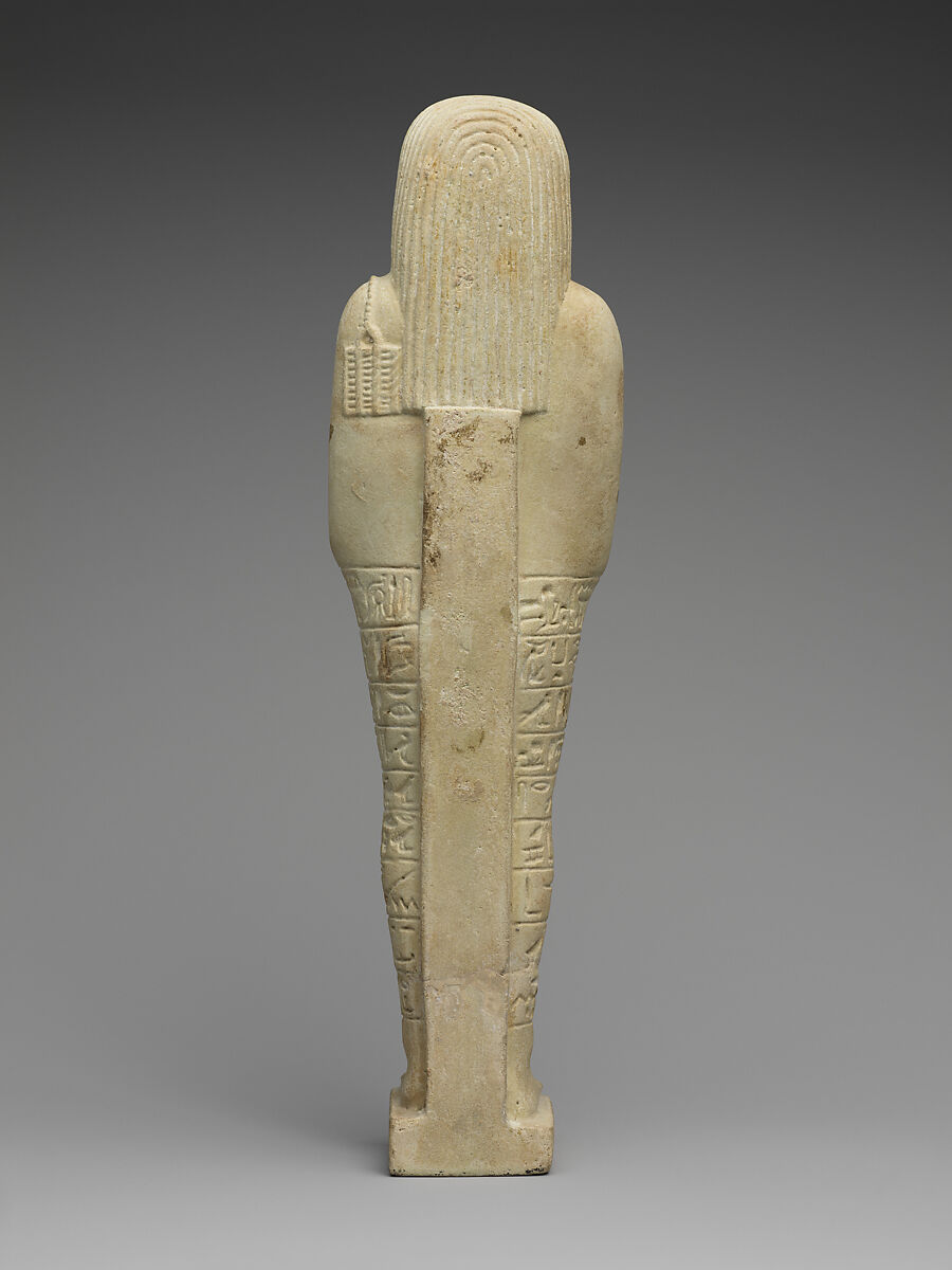 Shabti of the High Priest of Thoth Djehutyirdis, born of Nephthysiti, Faience