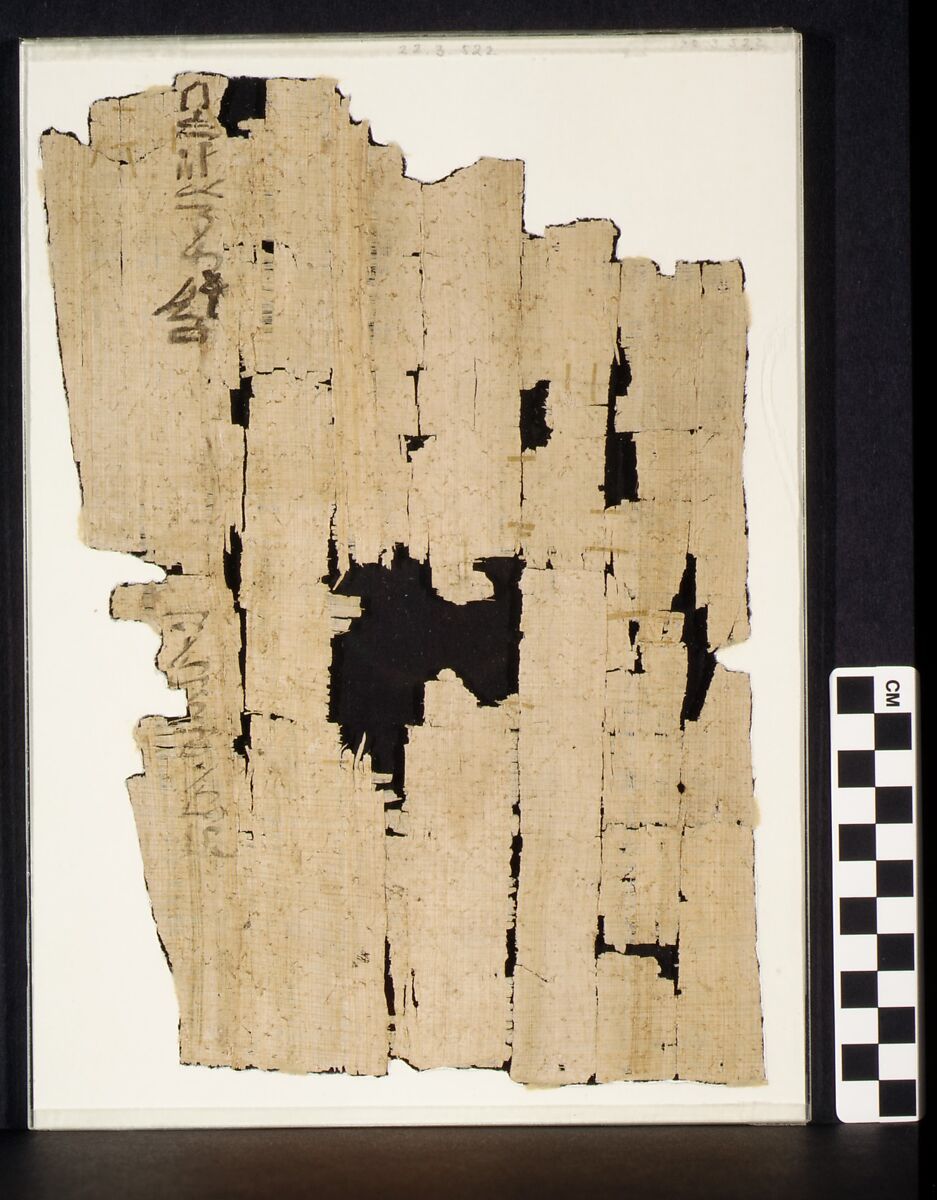 Heqanakht Account VII, Papyrus, ink
