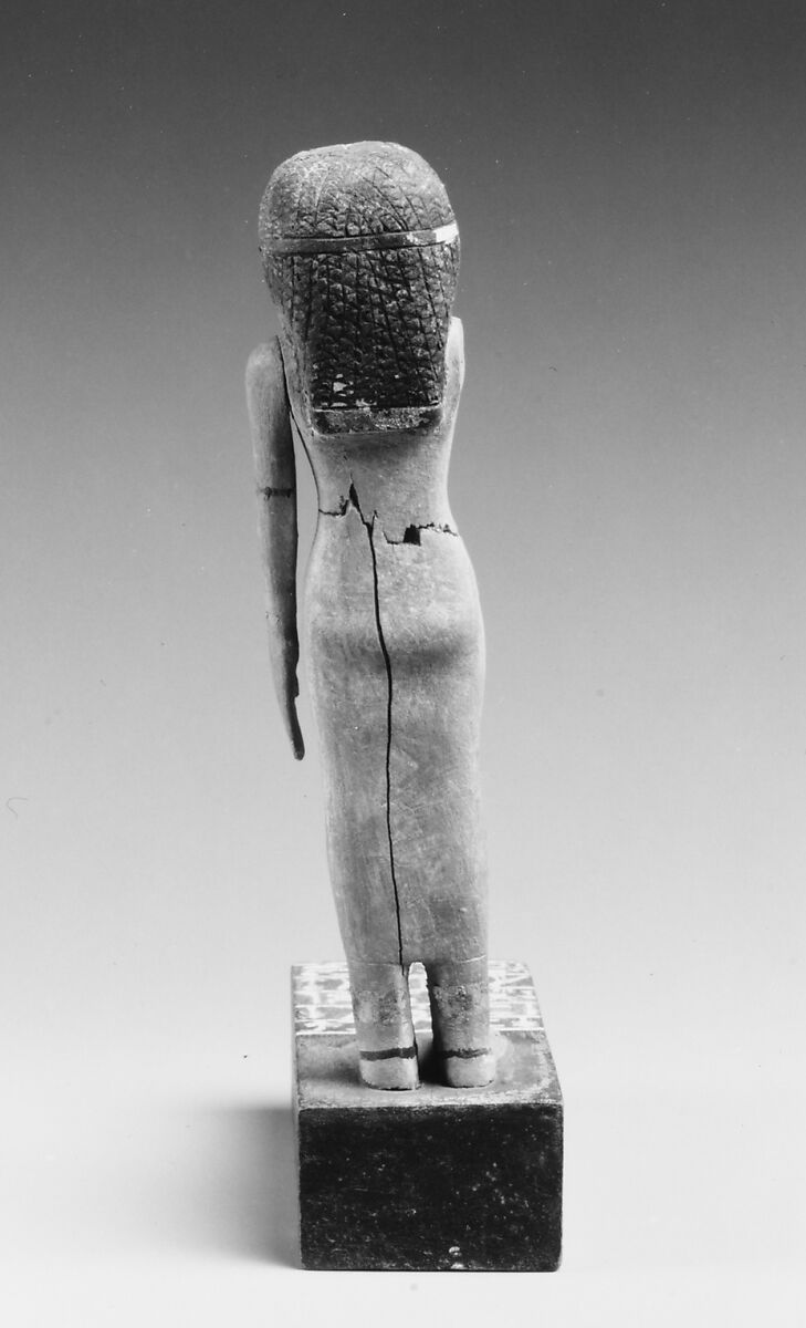 Statuette of Lady Dedetamun, Wood, silver, paint