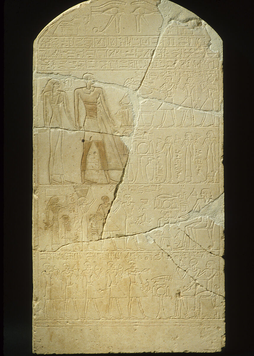Stela of Reniseneb, Limestone, paint