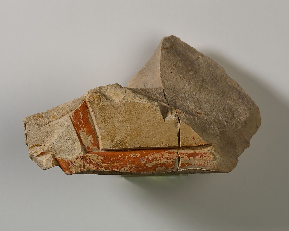 Relief Fragment from the Tomb of Khety, Limestone, paint 