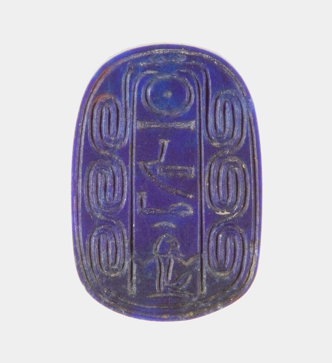 Scarab of Sithathoryunet with the Name of Amenemhat III, Lapis-lazuli