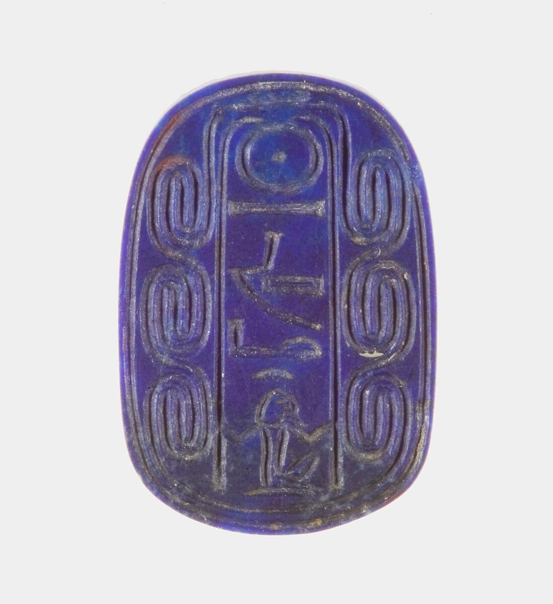 Scarab of Sithathoryunet with the Name of Amenemhat III, Lapis-lazuli 