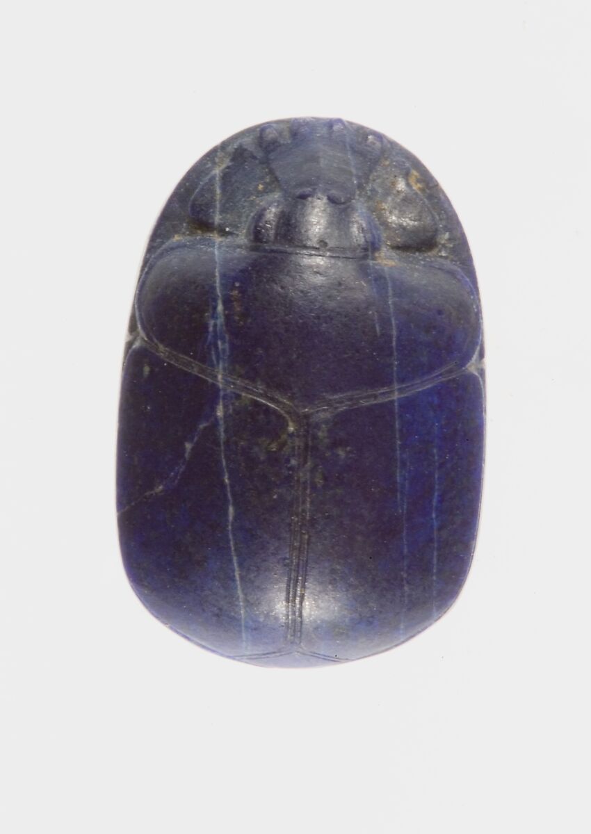 Uninscribed Scarab of Sithathoryunet, Lapis-lazuli