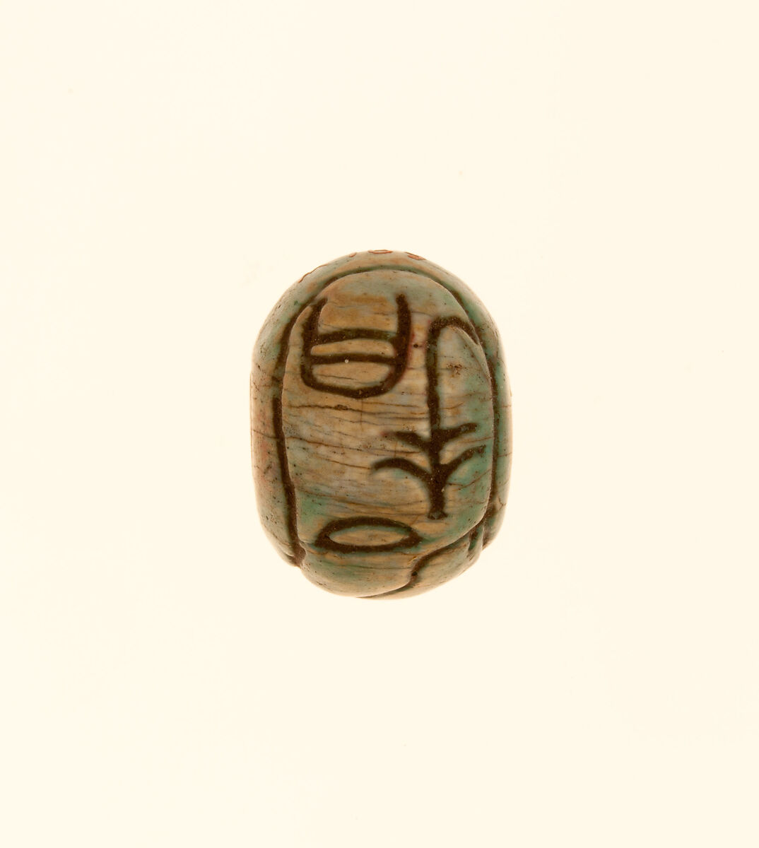 Bead Naming Queen Ahhotep, Glazed steatite