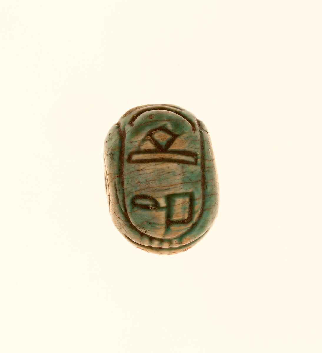 Bead Naming Queen Ahhotep, Glazed steatite