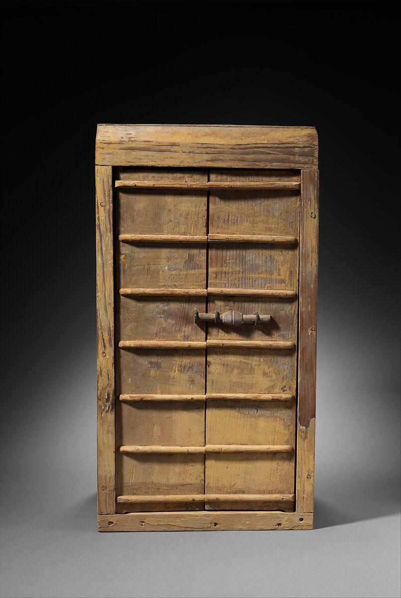 Shrine for Anubis fetish (Imiut), Wood, paint