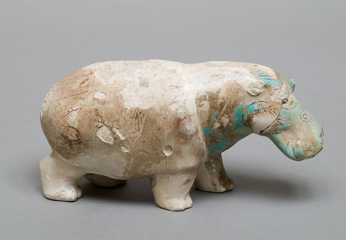 Hippopotamus, Faience