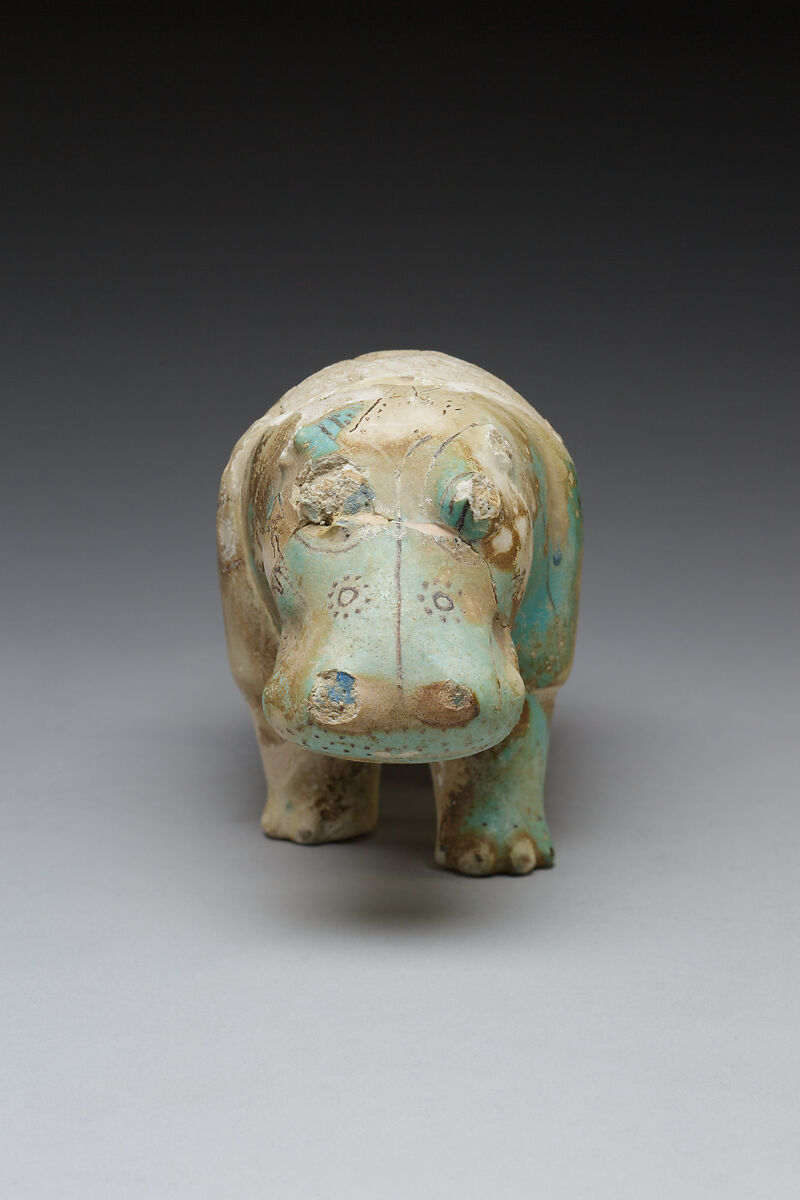 Hippopotamus, Faience