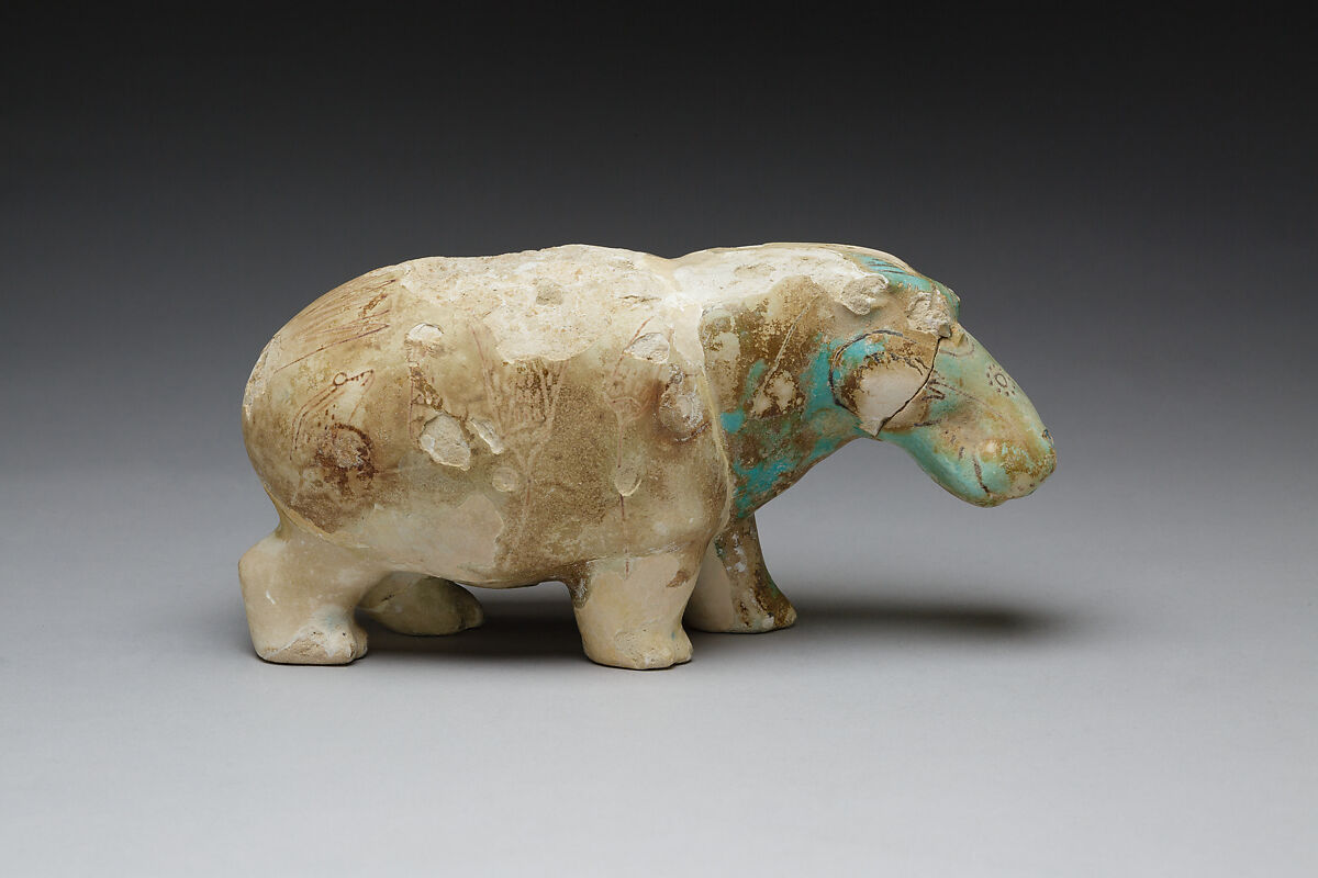 Hippopotamus, Faience