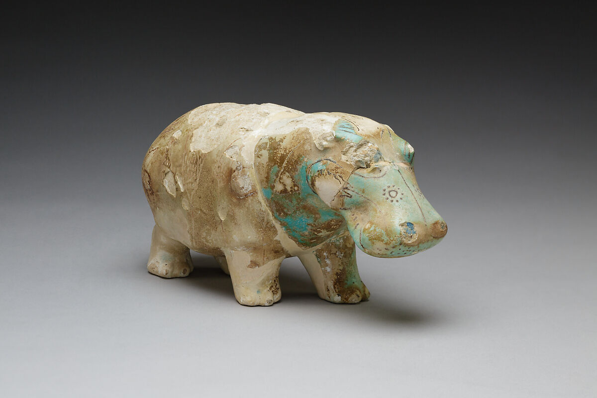 Hippopotamus, Faience