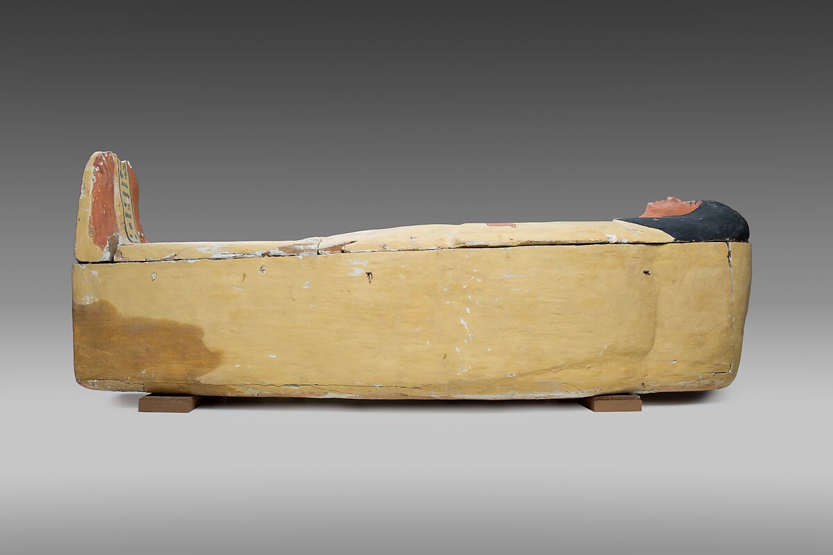 Coffin of Prince Amenemhat, Wood, paint, stucco