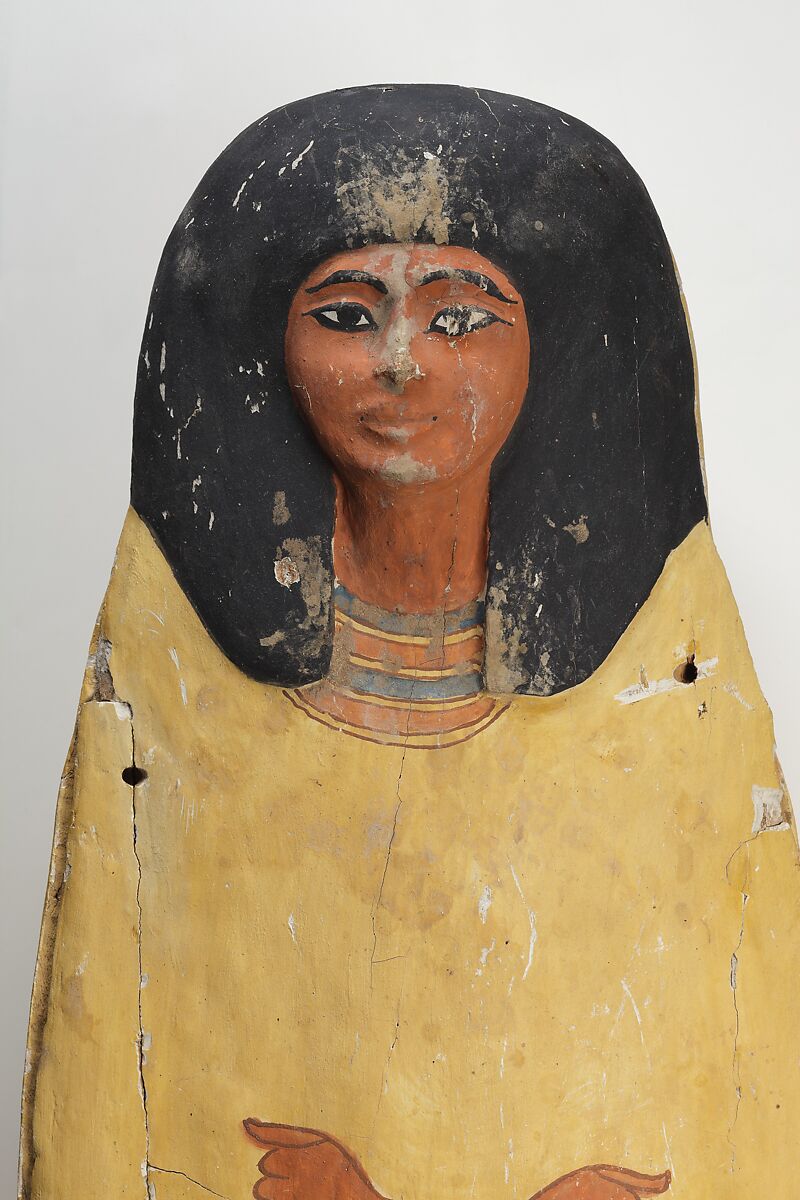 Coffin of Prince Amenemhat, Wood, paint, stucco