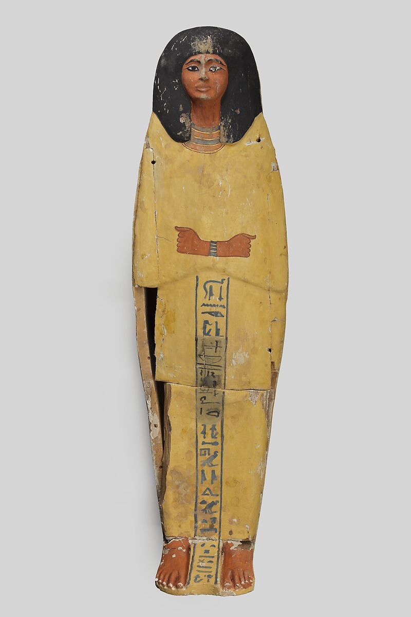 Coffin of Prince Amenemhat, Wood, paint, stucco