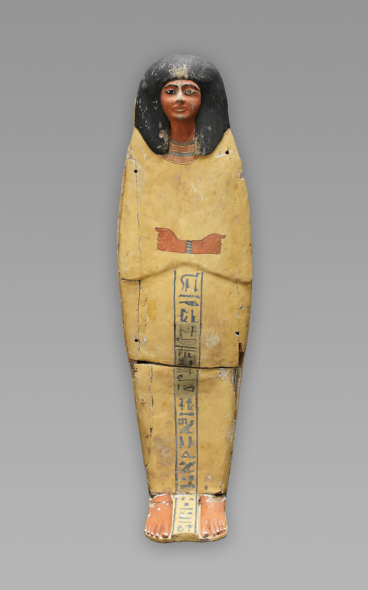 Coffin of Prince Amenemhat, Wood, paint, stucco 