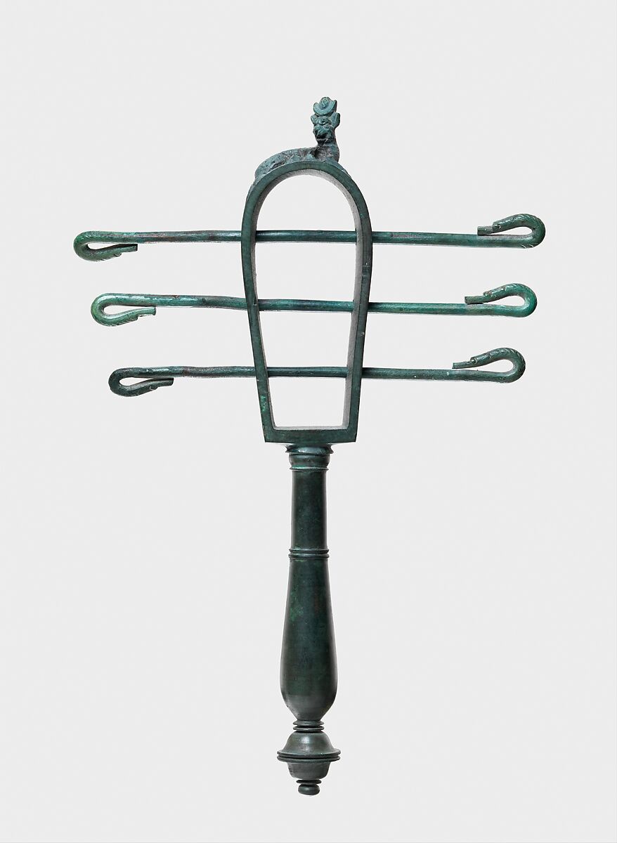 Sistrum, Bronze or copper alloy 