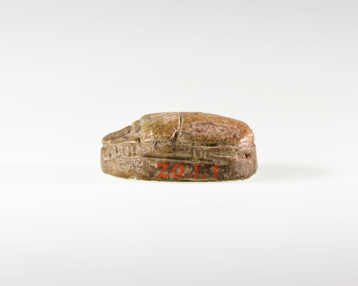 Scarab Inscribed for Pharaoh Aya (I), Steatite