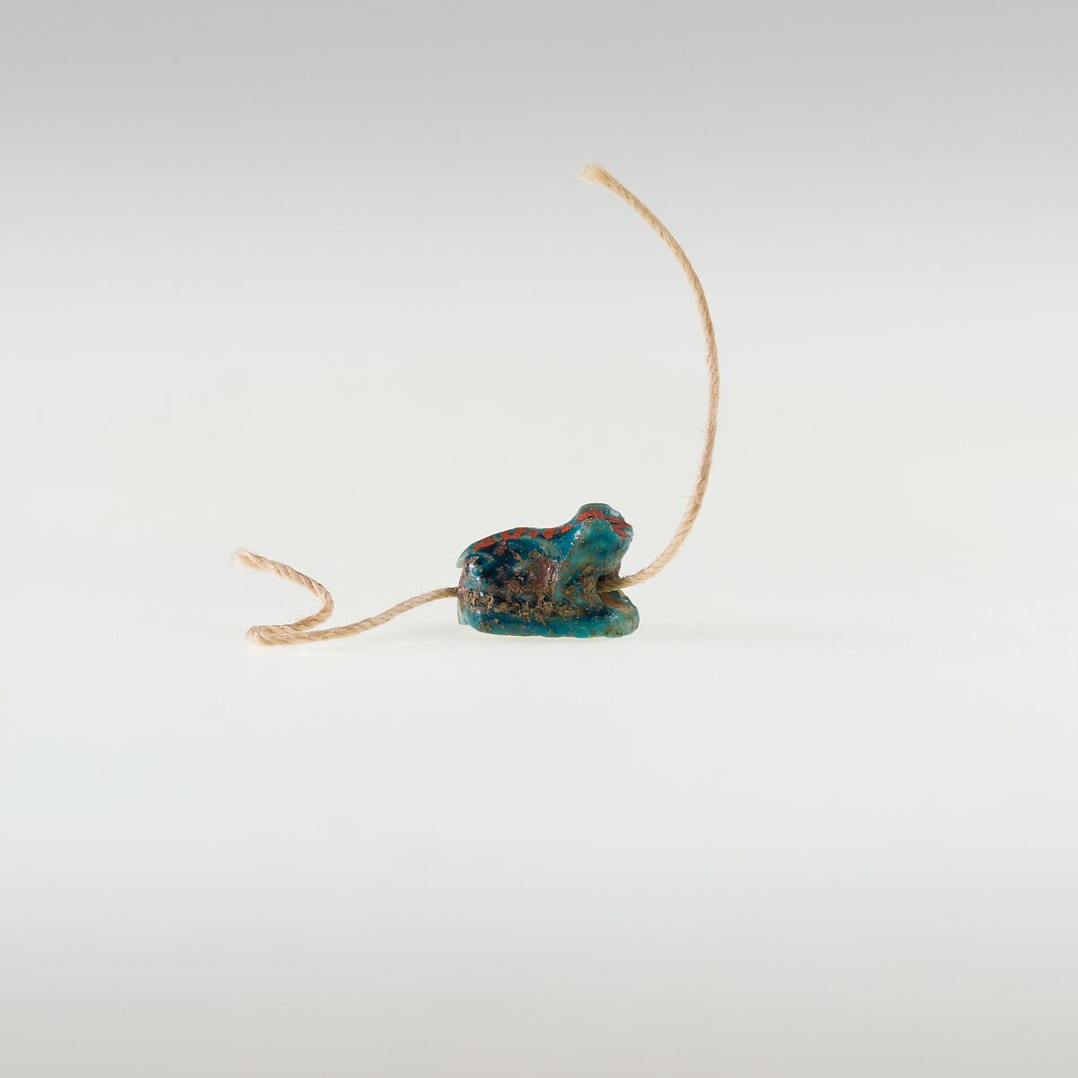 Scaraboid, Green glazed steatite