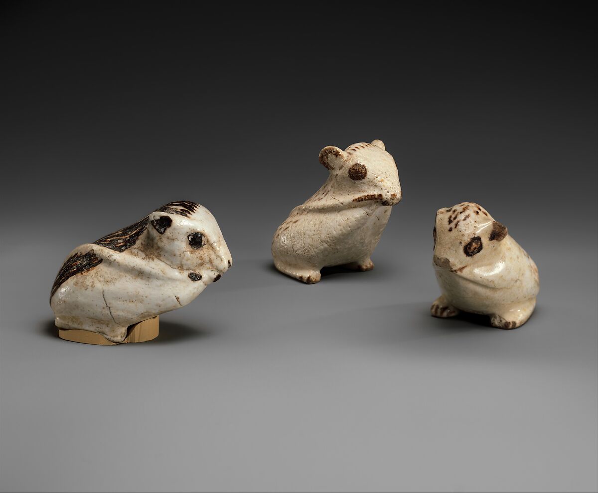 Jerboa figurine, Faience