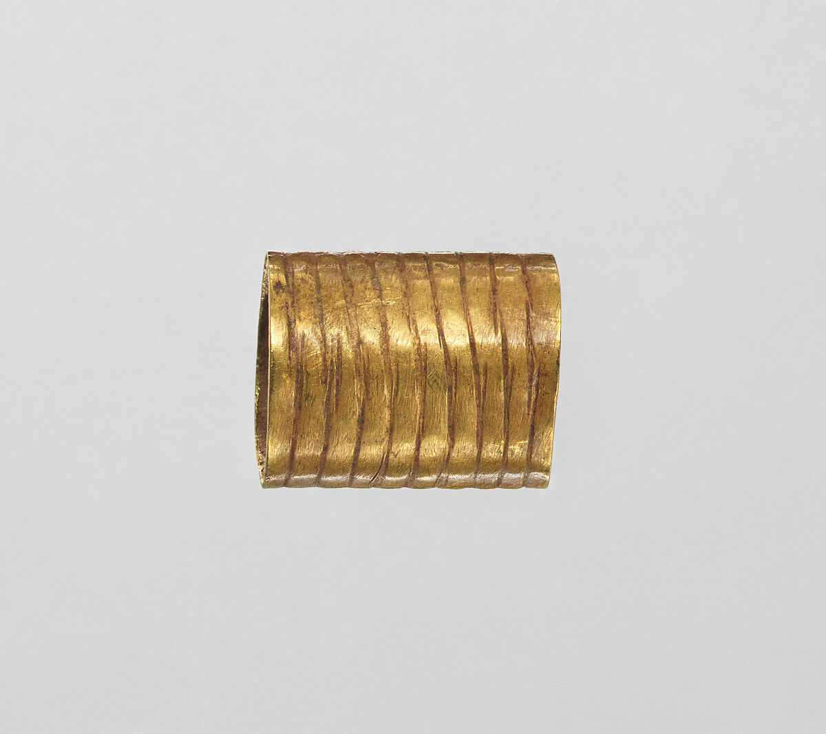 Wig tube (from a group of three), Gold 