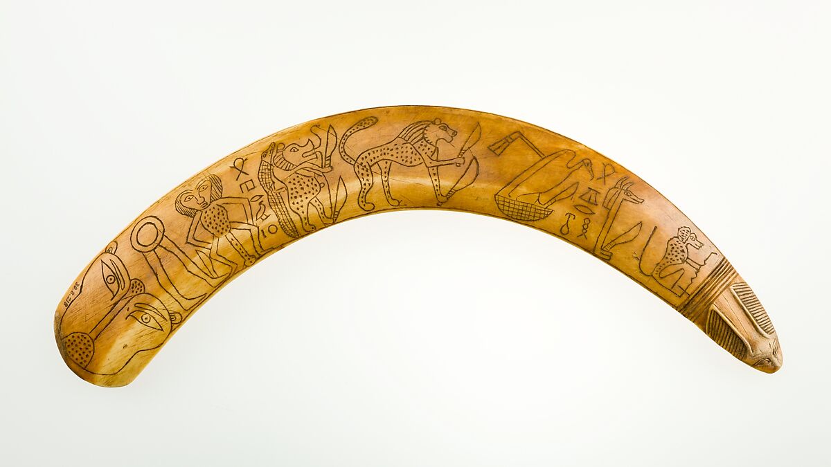 Apotropaic Wand, Hippopotamus ivory 