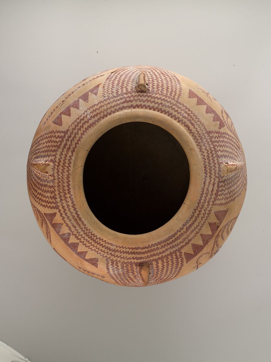 Decorated Ware Jar Depicting Ungulates and Boats with Human Figures, Pottery, paint