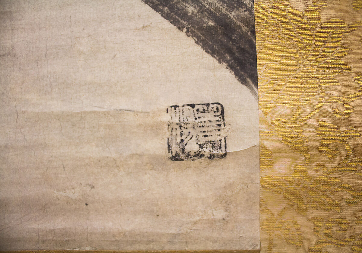 Heron and Willow, Formerly attributed to Sesshū Tōyō 雪舟等楊 (Japanese, 1420–1506), Hanging scroll; ink on paper, Japan