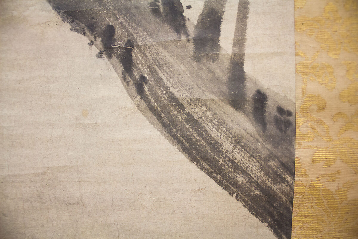 Heron and Willow, Formerly attributed to Sesshū Tōyō 雪舟等楊 (Japanese, 1420–1506), Hanging scroll; ink on paper, Japan