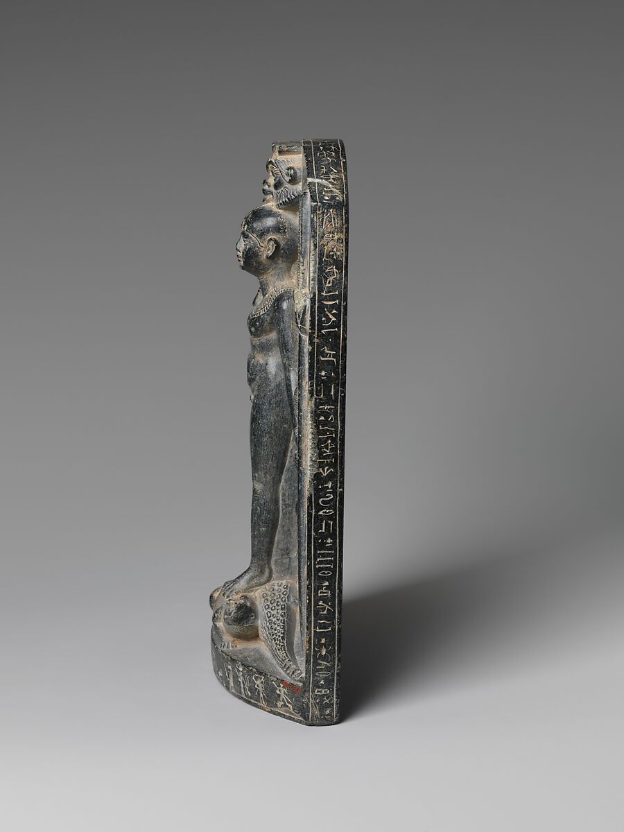 Magical stela or cippus of Horus, Chlorite schist