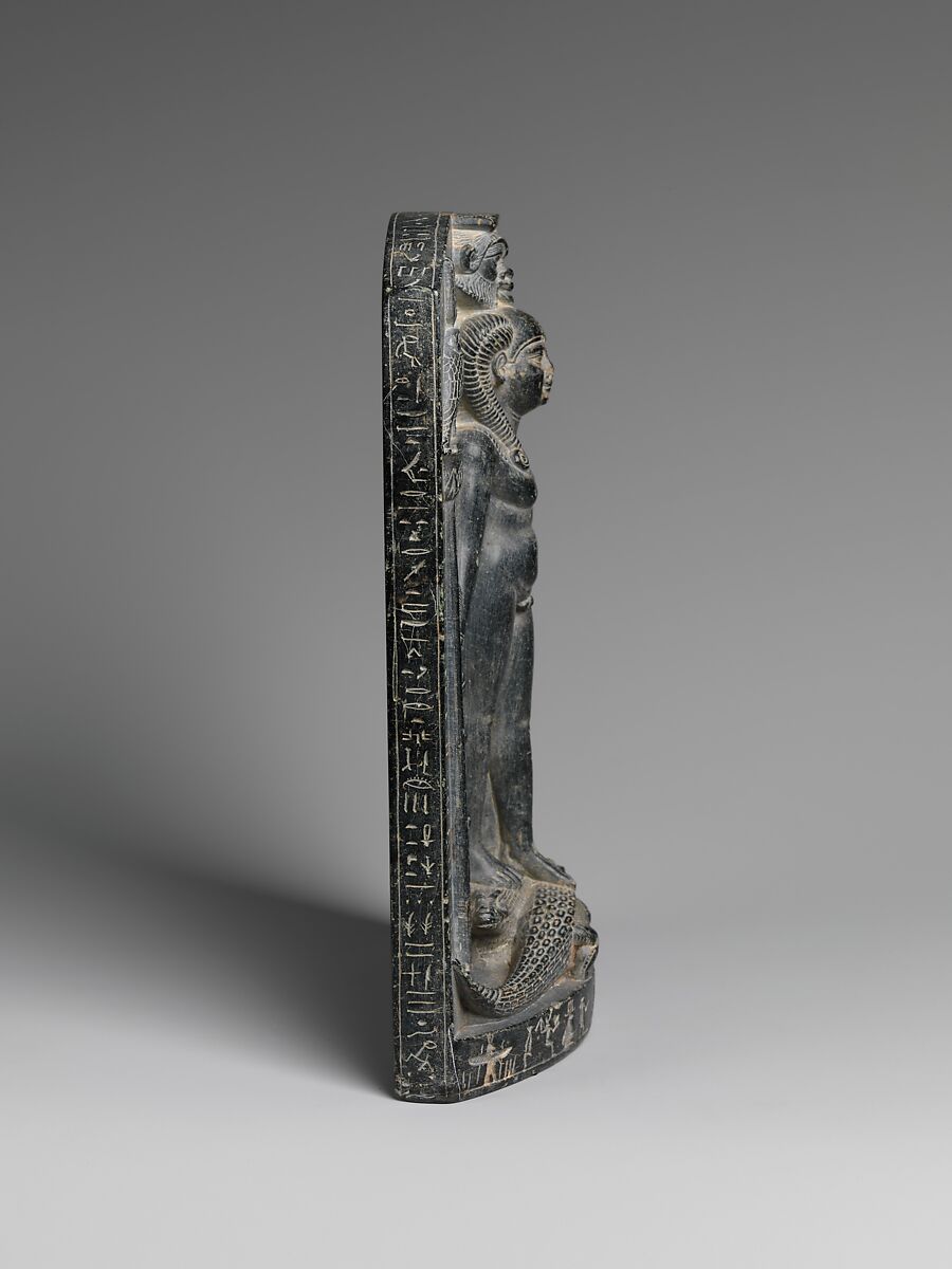 Magical stela or cippus of Horus, Chlorite schist