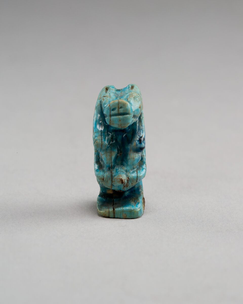 Taweret amulet, Faience