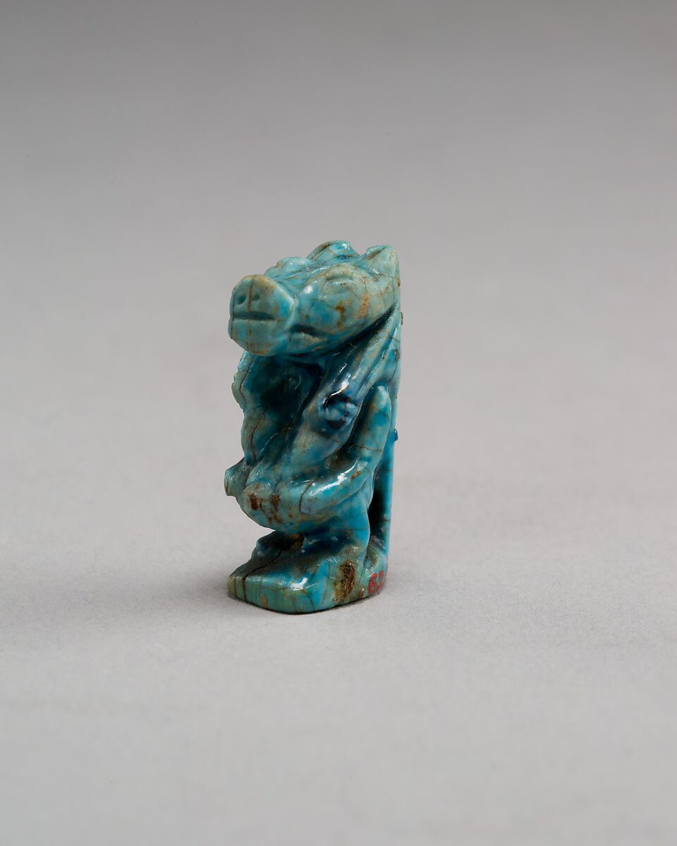 Taweret amulet, Faience