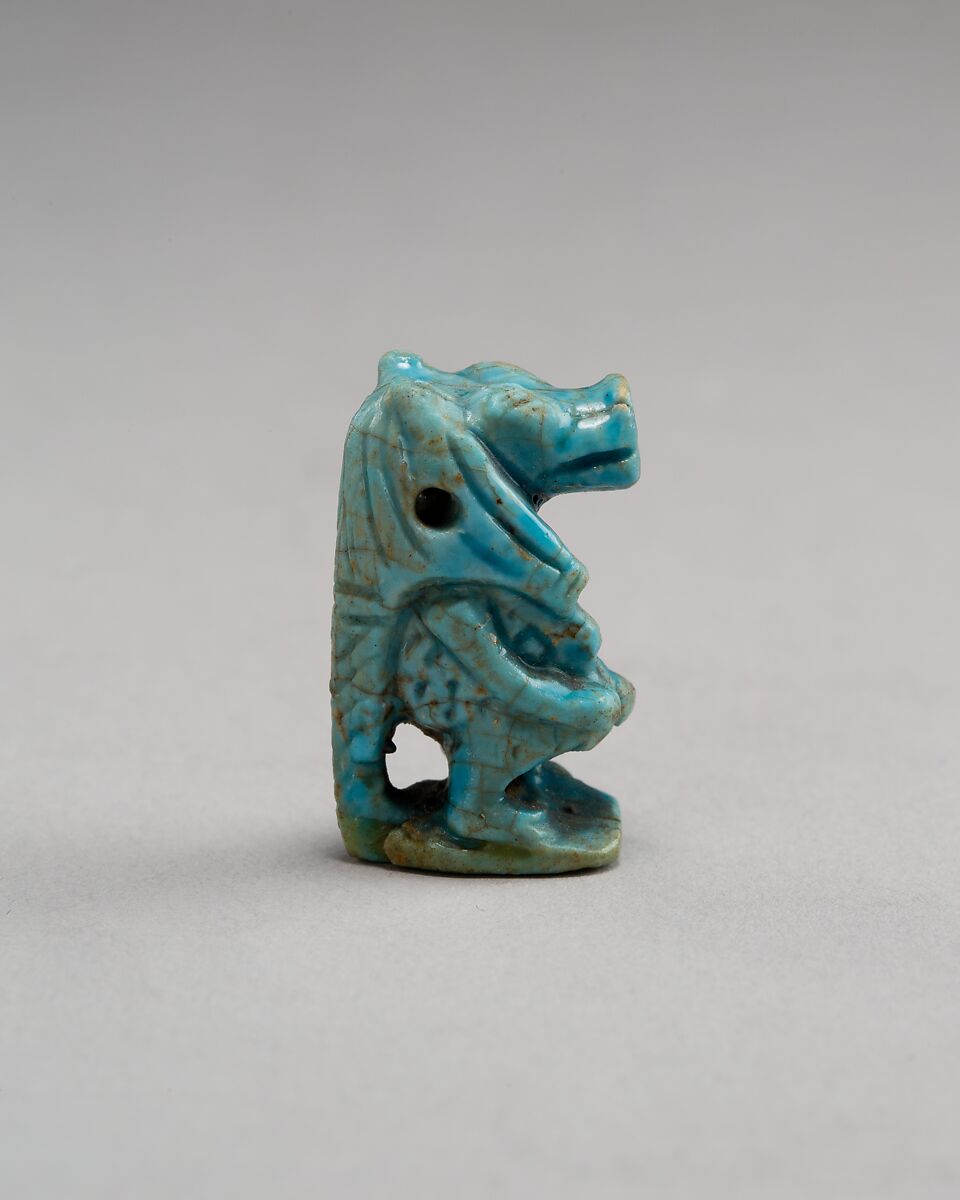Taweret amulet, Faience