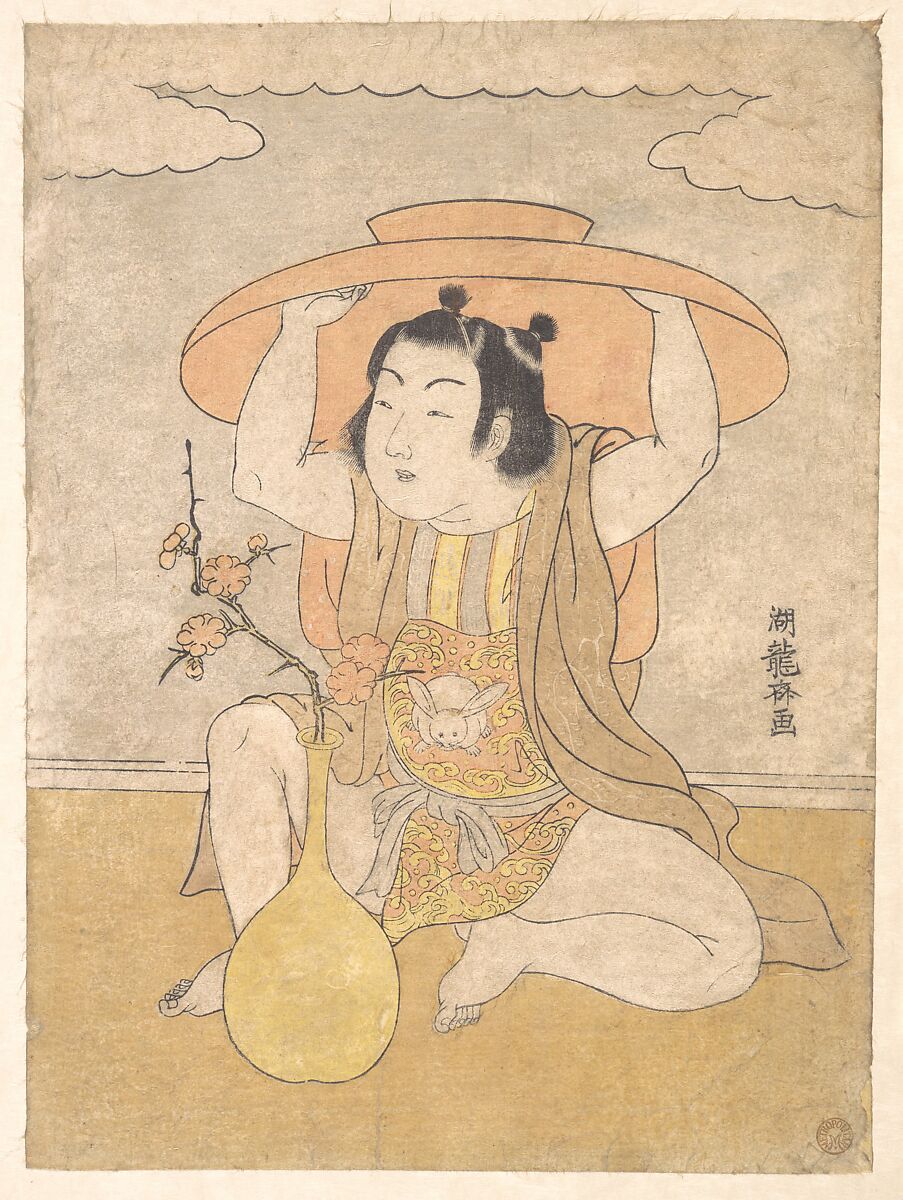 Isoda Koryūsai (Japanese, 1735–ca. 1790), Woodblock print; ink and color on paper, Japan 